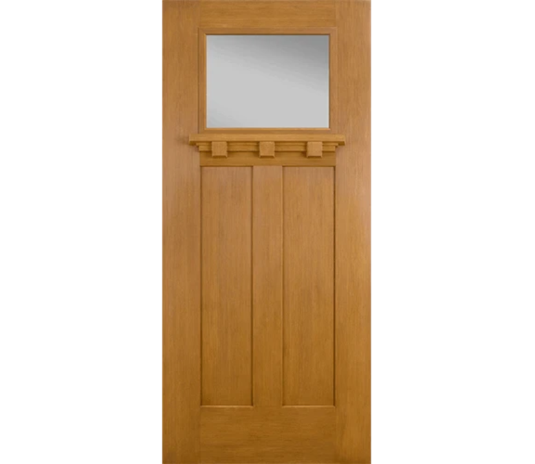 Henderson Craftsman Light Fiberglass Entry Door