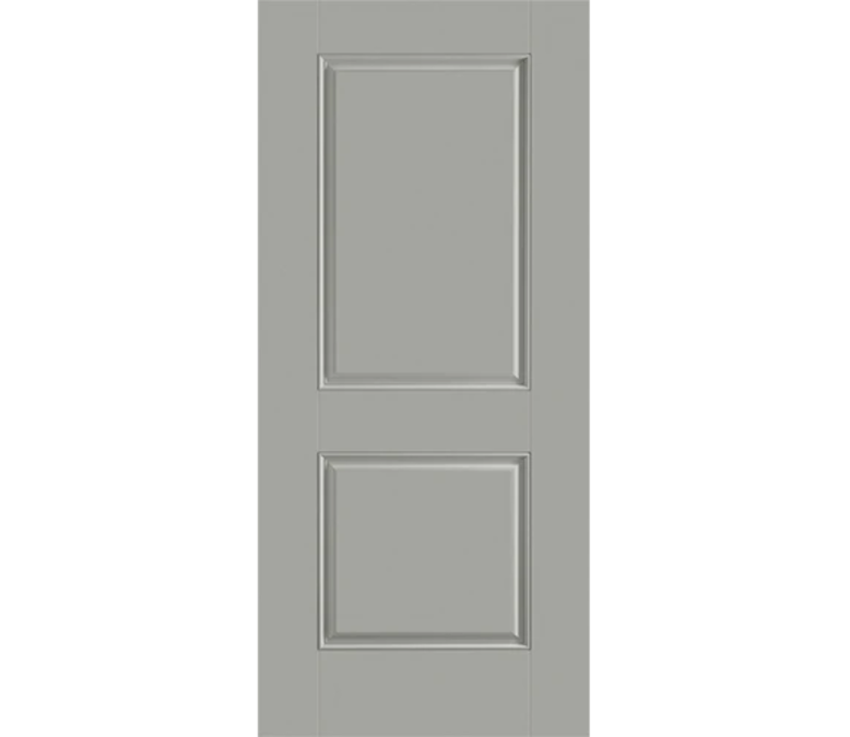 Henderson Two Panel Square Fiberglass Entry Door